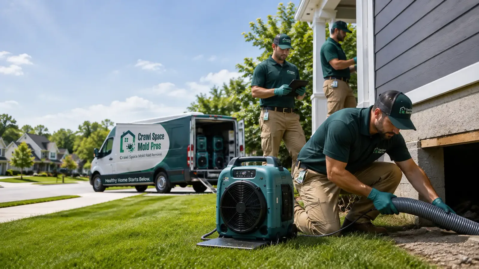 Crawl Space Mold Removal in Borup, MN